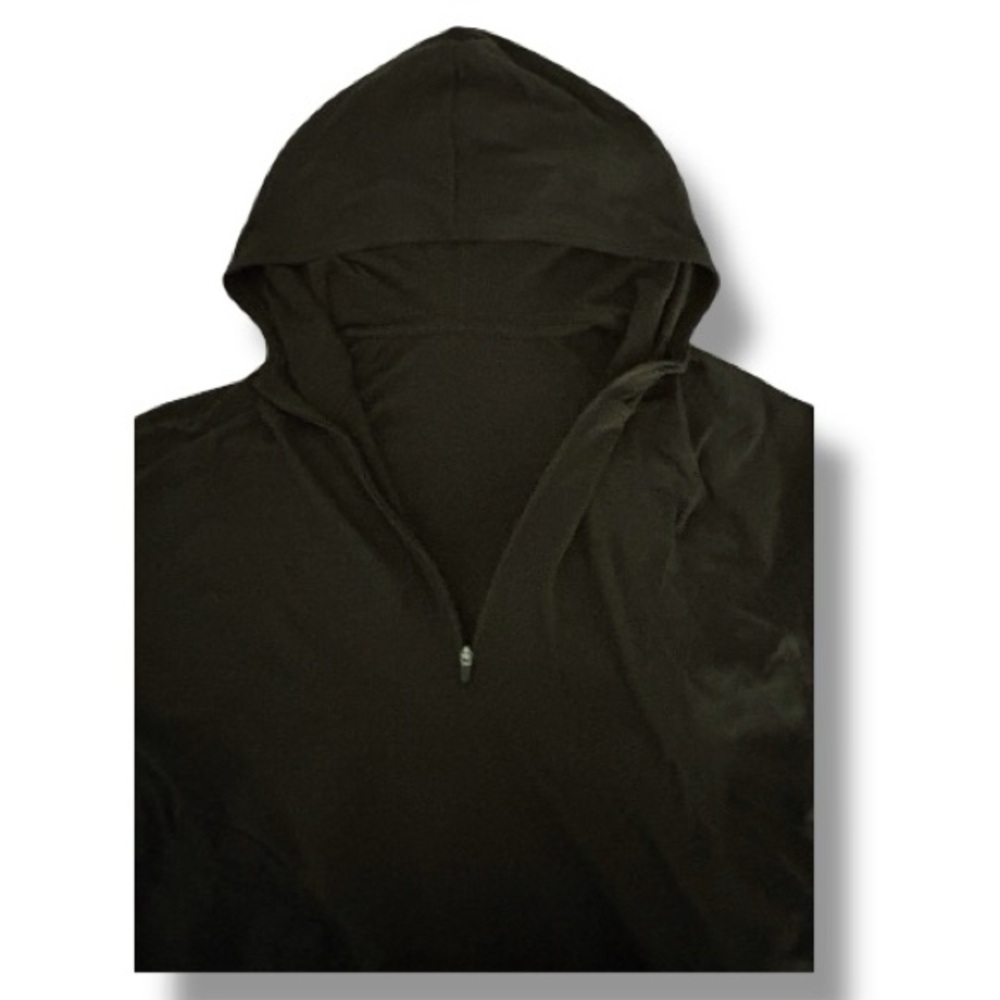 Vuori Men's Black Half-Zip Hooded Pullover